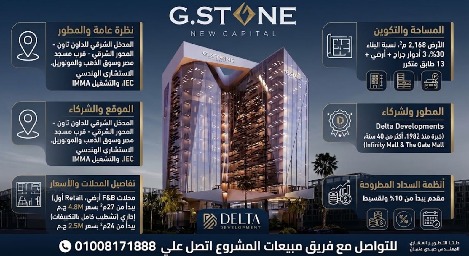 G Stone New Capital جي ستون العاصمة الادارية G Stone New Capital جي ستون العاصمة الادارية