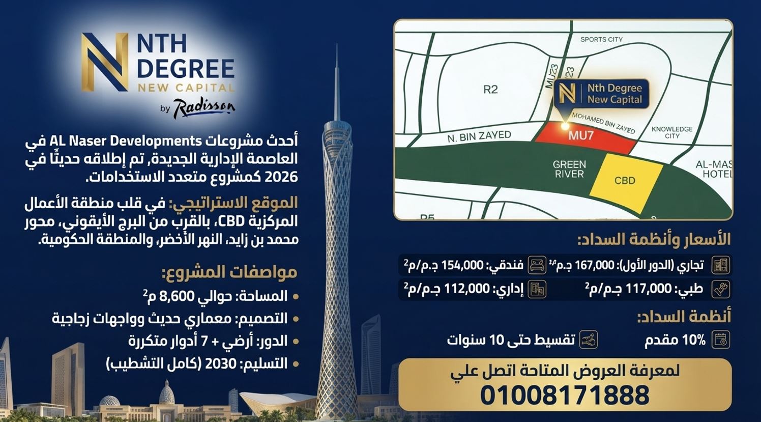 مول ننث دجري العاصمة الإدارية Nth Degree Mall مول ننث دجري